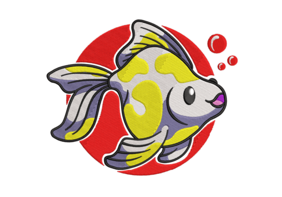 Review: Circle Splash Fish Embroidery Design