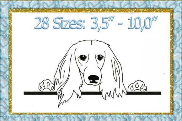 Review: Dachshund Peeking Machine Embroidery for Craft Fairs