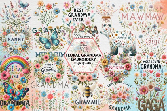 Reviewing Floral Grandma Embroidery Sublimation for Boutique Sweatshirts