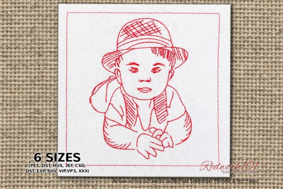 Reviewing the Baby with Hat Embroidery Design for Real Projects