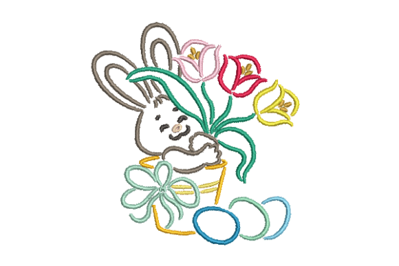 Reviewing the Bunny Easter Embroidery Design for Etsy Shops