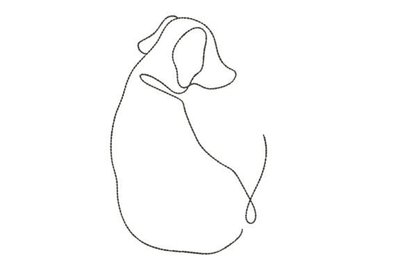 Reviewing the Linear Dog Embroidery Design