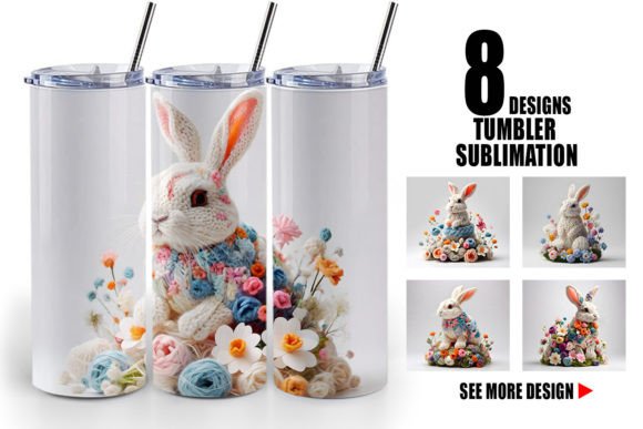 Tumbler Bunny Easter Embroidery Review