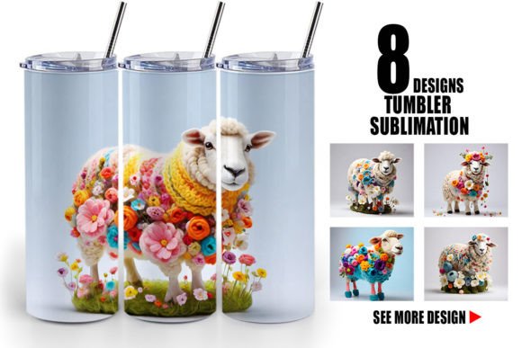 Tumbler Sheep Easter Embroidery Review